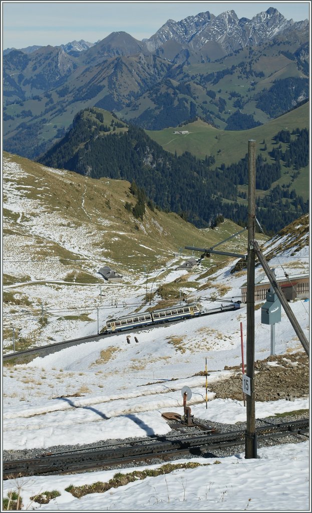 Kurz vor dem Ziel: die Rochders de Naye Bahn. 
12. Okt. 2011