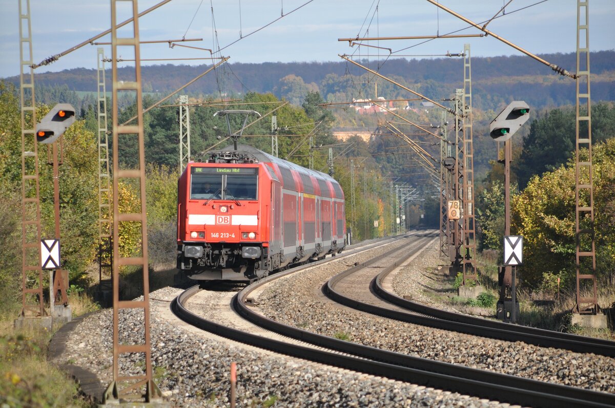 146 213-4 bei Hinterdenkental am 17.10.2012.