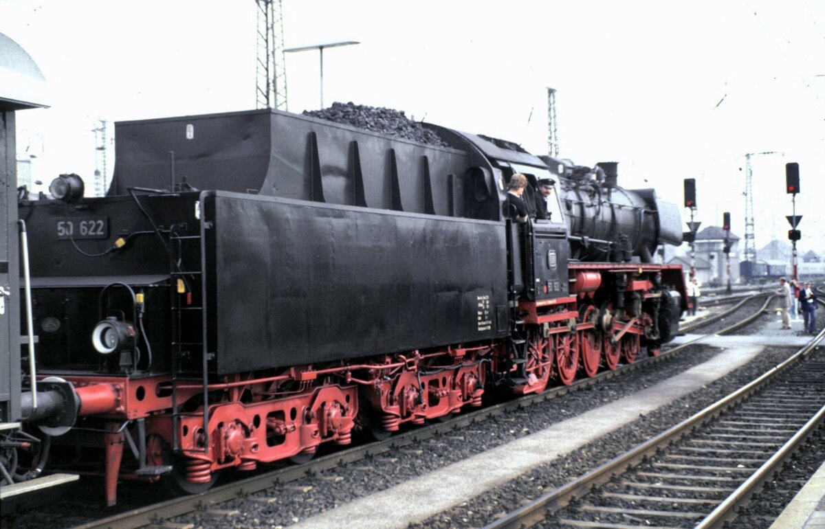 50 622 beim Jubiläum 150 Jahre Deutsche Eisenbahn in Nürnberg am 14.09.1985.