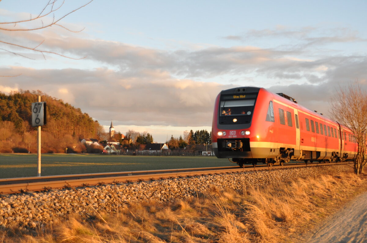 612 579 und 612 589 in Bellenberg am 28.02.2010.