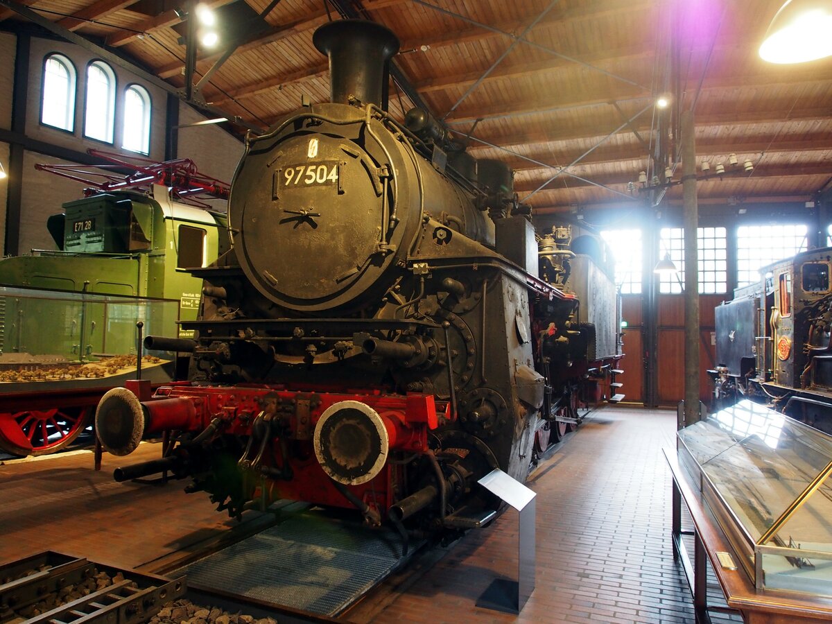 97 504 ehemalige Zahnradbahn Lok der Strecke Honau - Lichtenstein (württ.Hz) im Technik Museum Berlin am 06.10.2016.