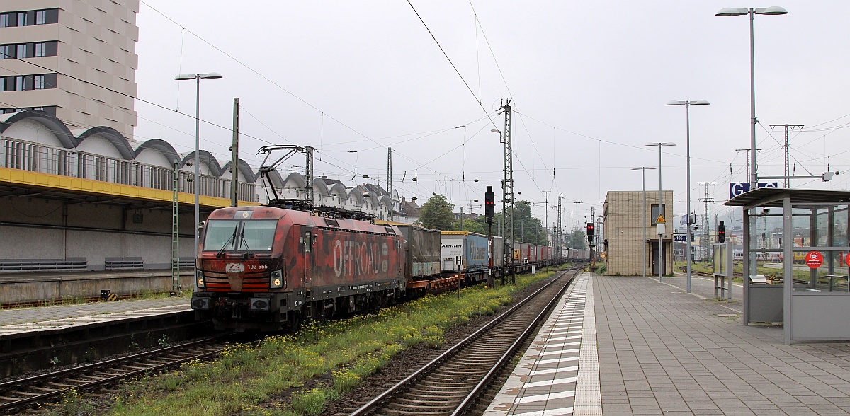 ATLU/TXL 193 555 mit mixed KLV. Koblenz Hbf 13.09.2021