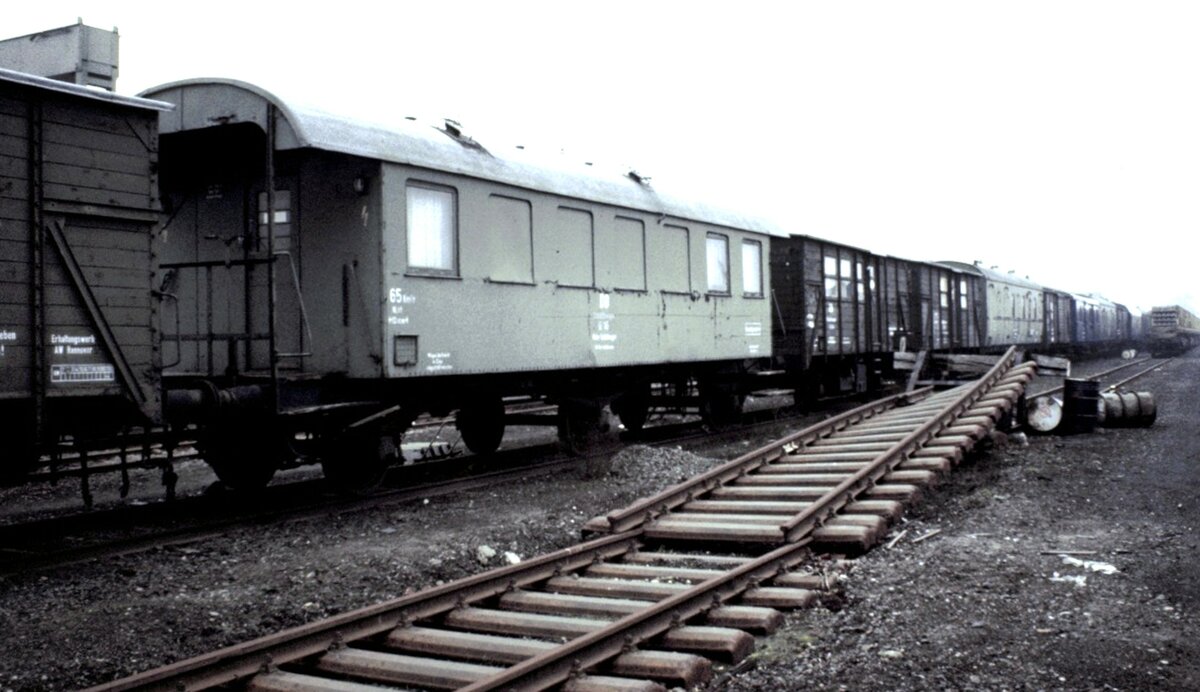 Bauzugwagen verschiedene Hannover-Leinhausen 31.03.1978.