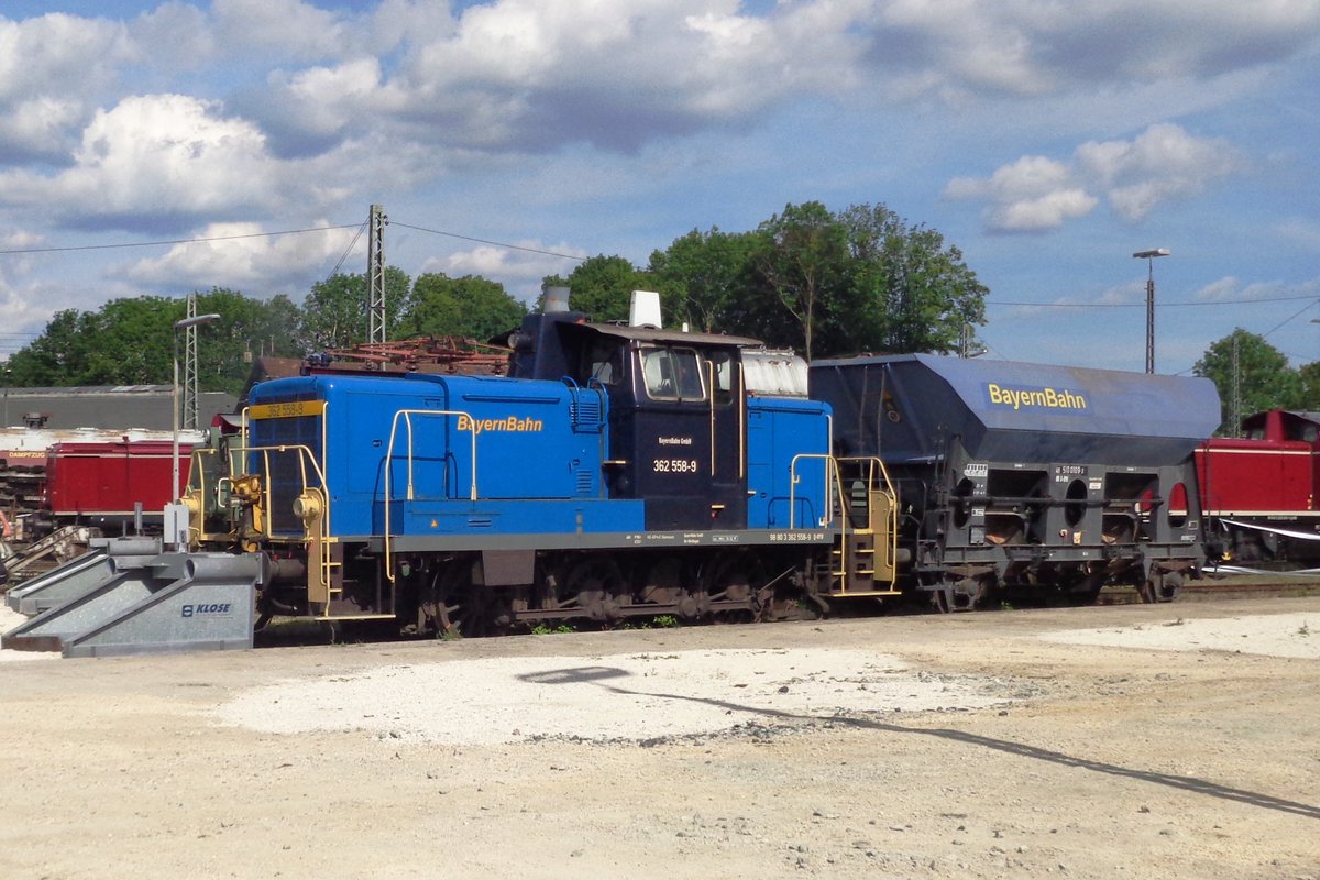 Bayernbahn 362 558 steht am 1 Juni 2019 in N�rdlingen. 