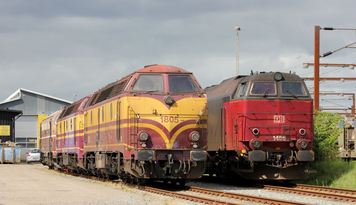 CFL 1805 1812 NRE MY 1148 und DB MZ 1456. Pattburg 02.07.2019