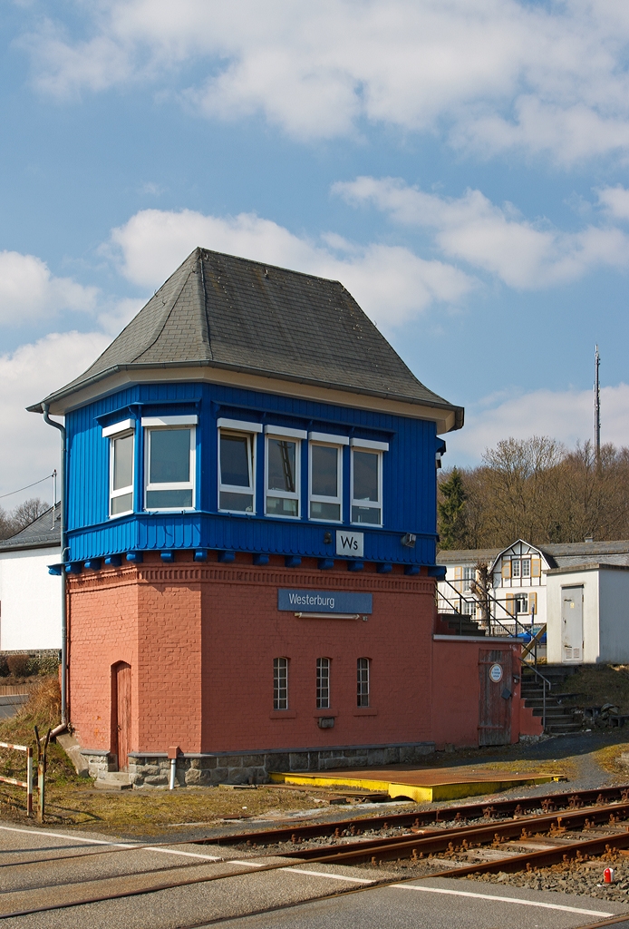 
Das Stellwerk Westerburg Ws (Süd) am 07.04.2013.