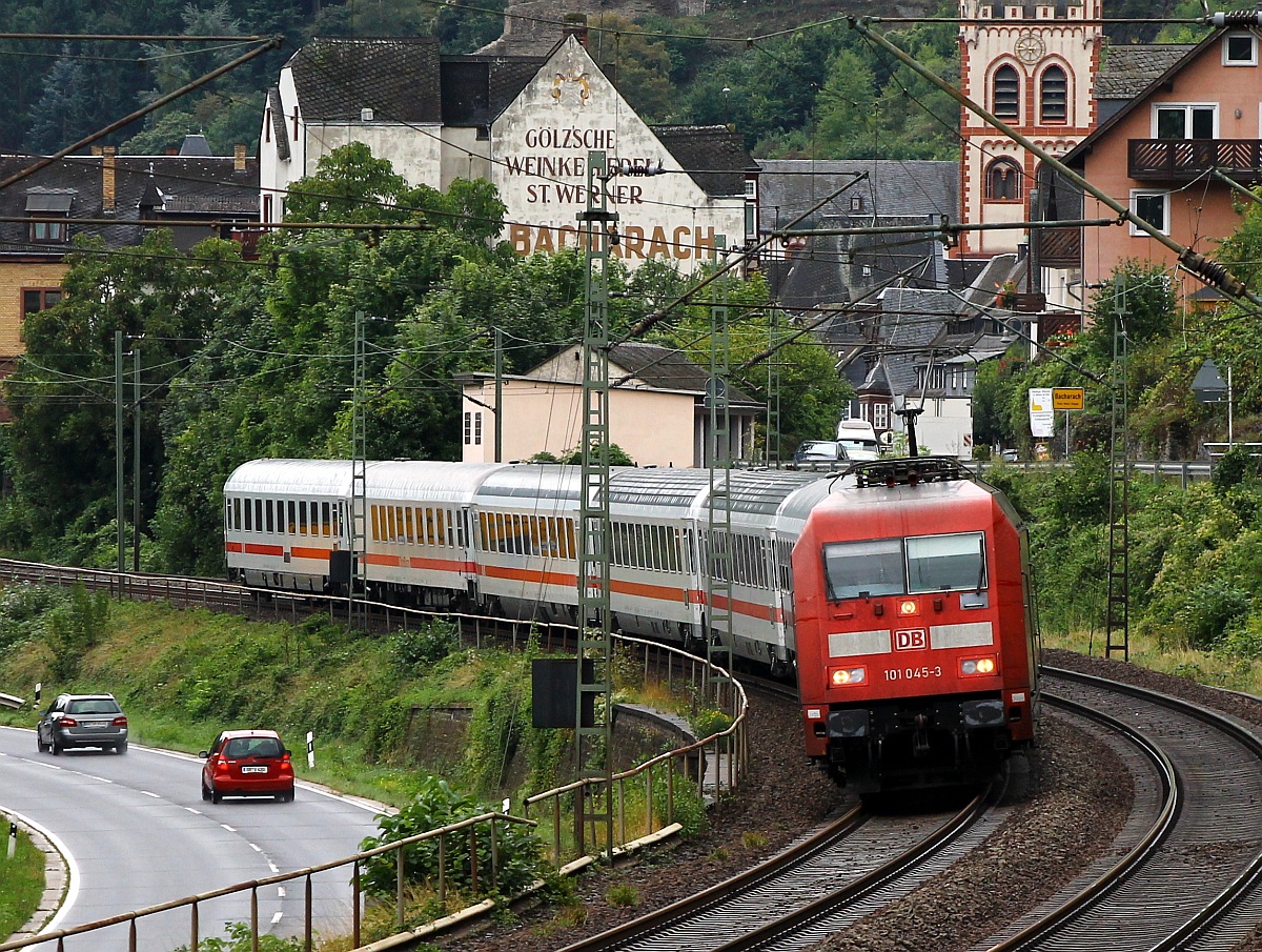 DB 101 045-3 mit unbekanntem IC aufgenommen in Bacharach. 14.09.2013
