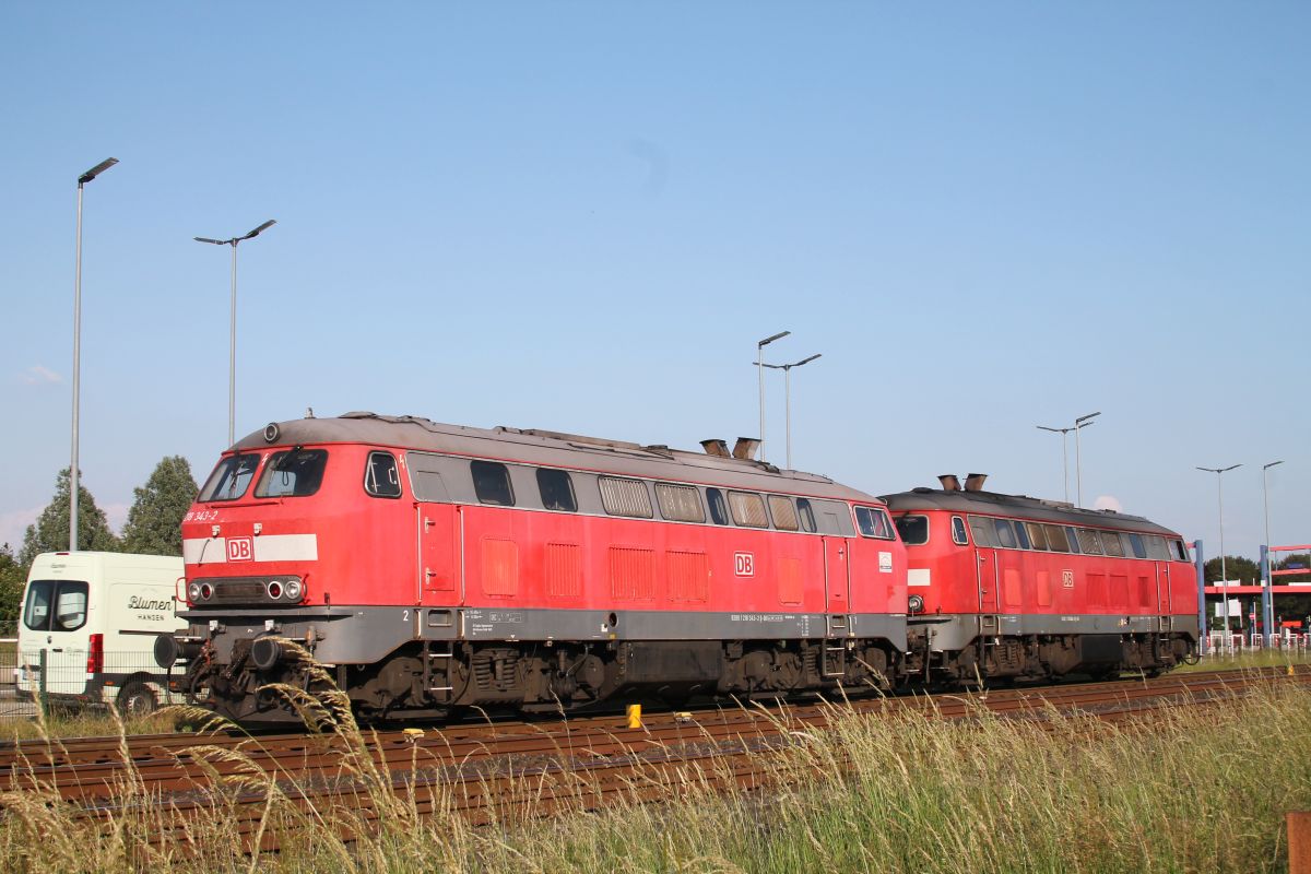 DB 218 343-2 und 366-3 Nieb�ll 17.06.2019