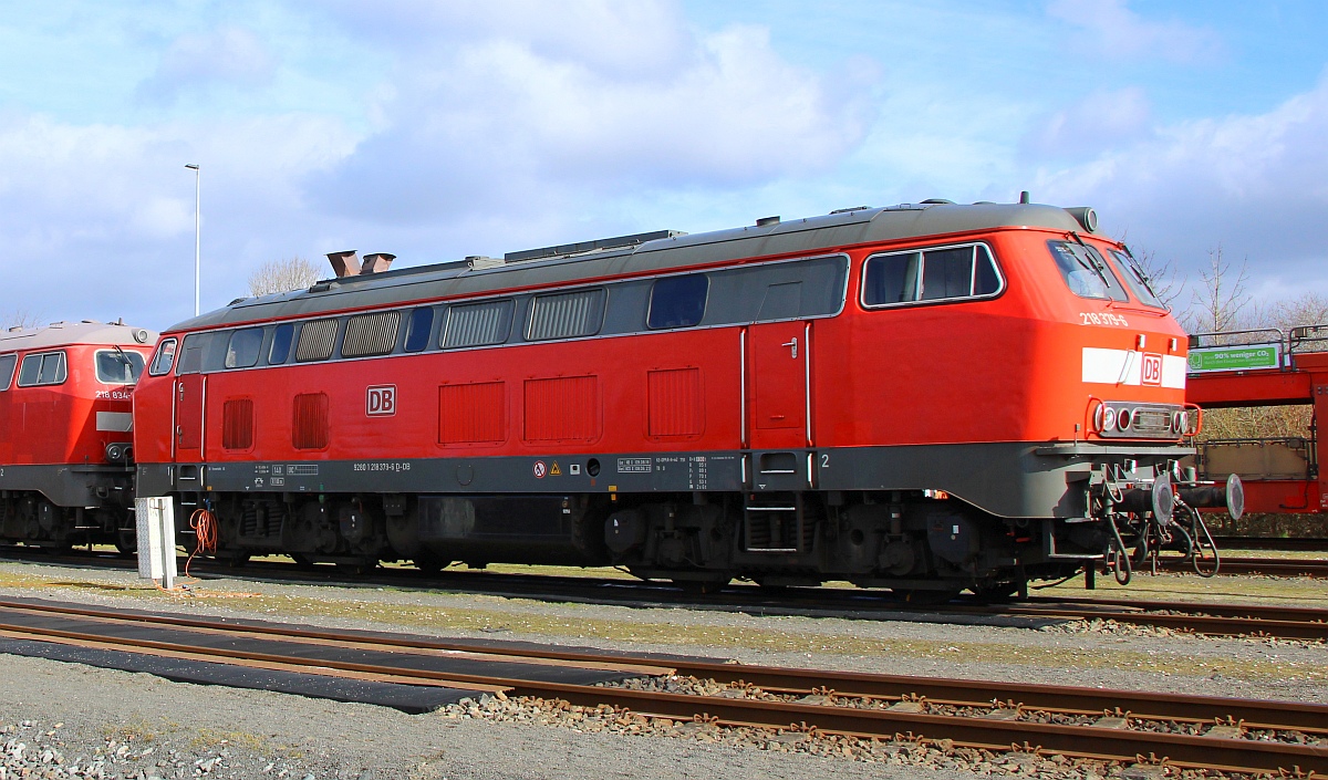 DB 218 379-6, REV/HB X/09.08.16, Verl/BCS X/08.08.23, Nieb�ll Bw 04.03.2023