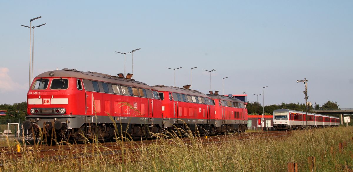 DB 218 389 + RP 218 466 + DB 218 473 Nieb�ll 17.06.2019