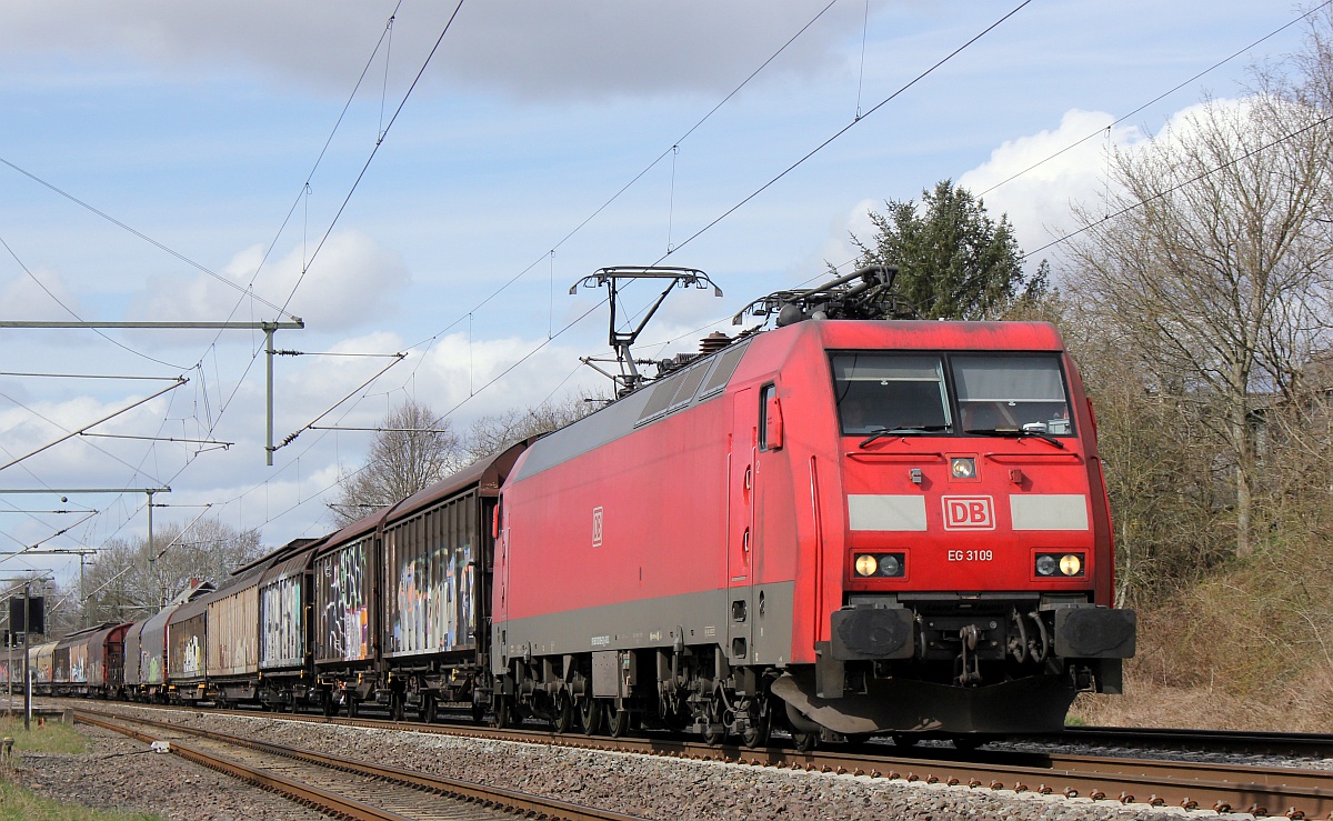 DBCSC EG 3109 mit Gz gen Hamburg. Owschlag 10.04.2021