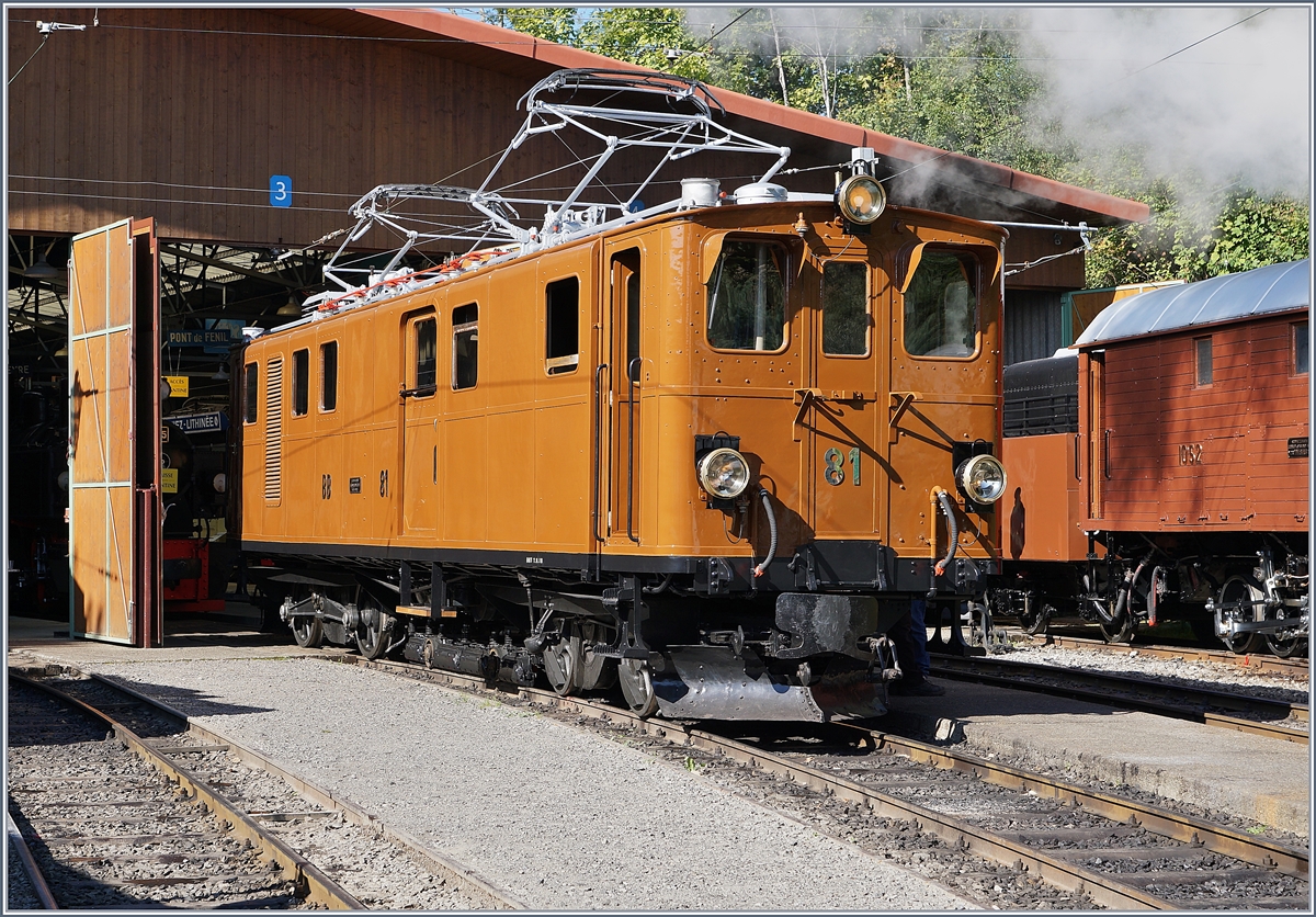 Die BB Ge 4/4 81 stand so schön im Licht, da musste ich einfach abdrücken...
Chaulin, en 8. Sept. 2018