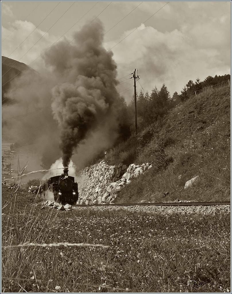 Die Furkabahn kommt - und dies seit nun 100 Jahren!
Bei Oberwald, den 16. August 2014