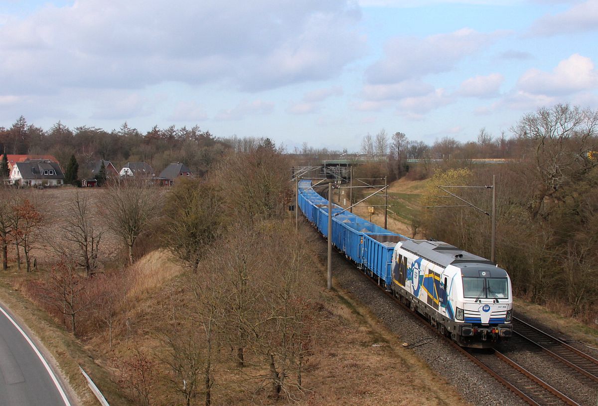 EGP 247 906 mit Düngerzug Ausf. Flensburg-Weiche 15.03.2022  