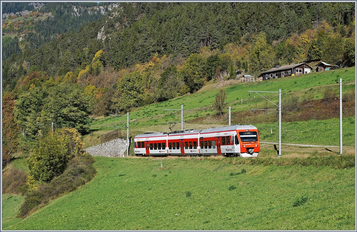 Eine weitere Variante des TMR NINAS kurz vor Le Chable, nun mit etwas mehr  Herbst . 
7. Okt. 2017
