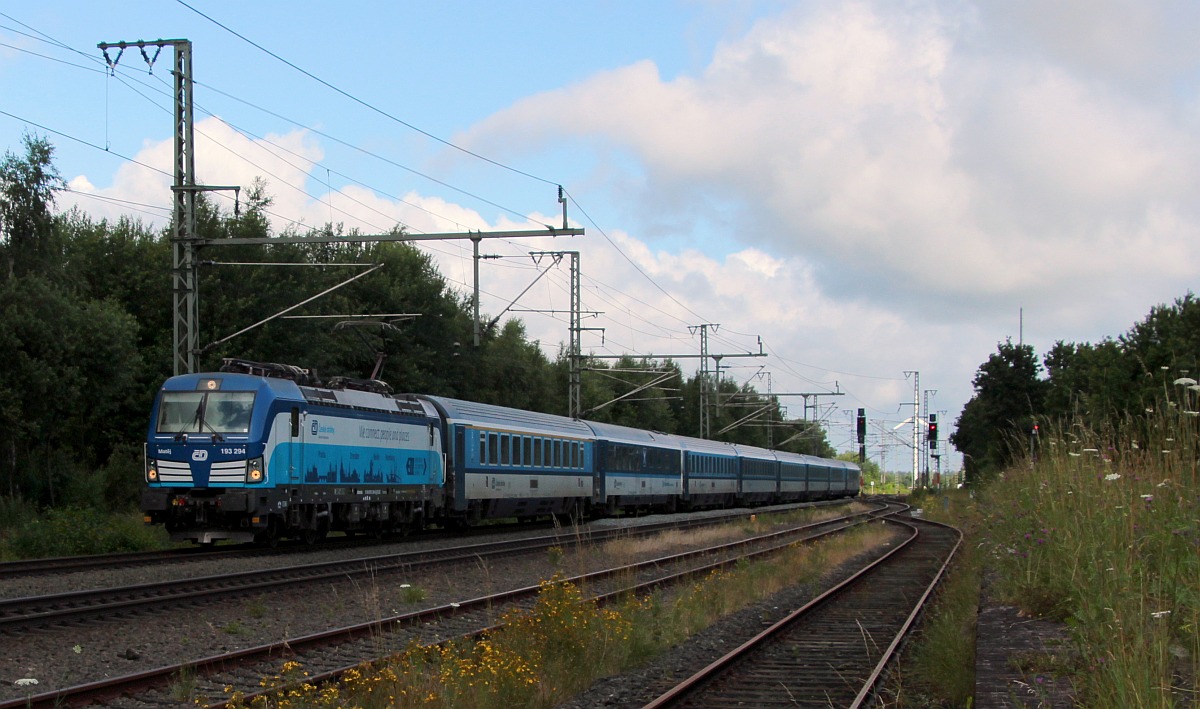 ELL/CD 193 294-6  Matej  mit EC 175 nach Prag. J�bek 09.07.2022