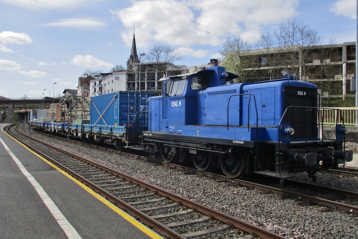 ESG-9, ex 364 778, steht am 29 M�rz 2017 in Bad M�nster am Stein.