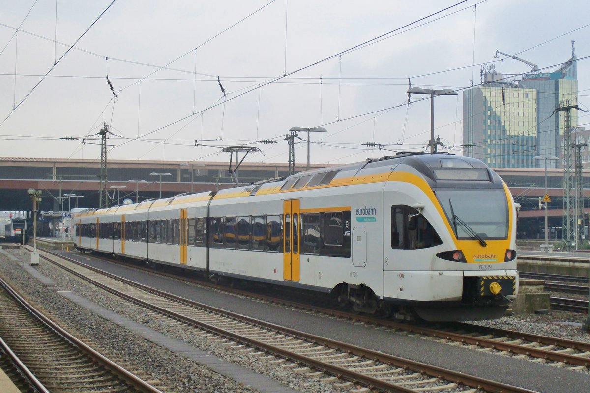 EuroBahn ET7-04 steht am 30 Januar 2018 abgestellt in D�sseldorf Hbf.