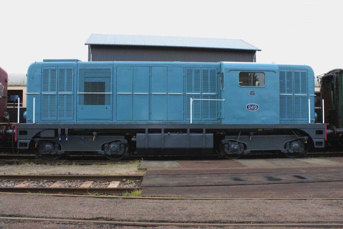 Ex-NS 2412 steht am 28.Juli 2023 ins Bw Beekbergen während ein Tagesfahrt der VSM Dieren-Beekbergen-Dieren.