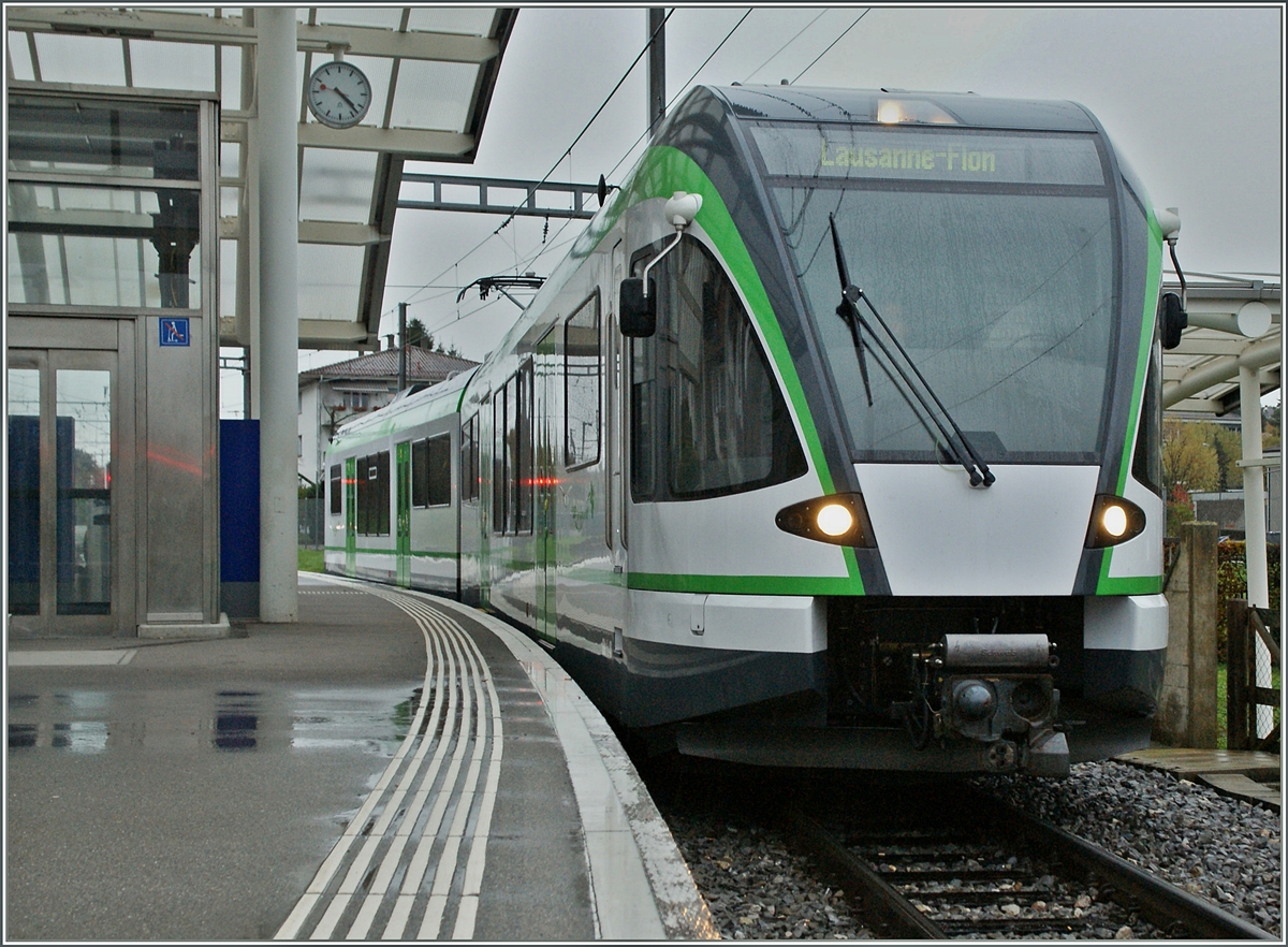 LEB RBe 4/8 in Chesaux. 
5. Nov. 2013