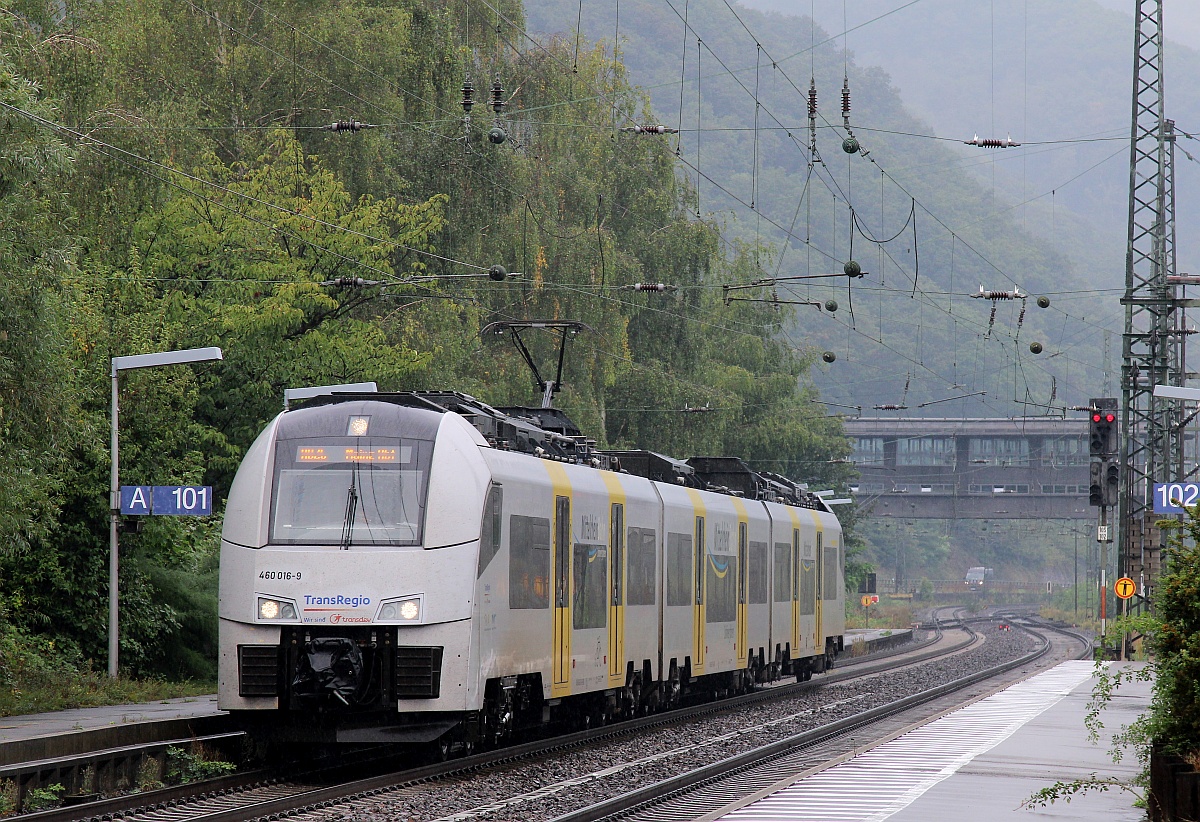 MRB 460 016/516 als RB 26 nach Mainz Hbf. Bingen am Rhein 15.09.2021 (10100)