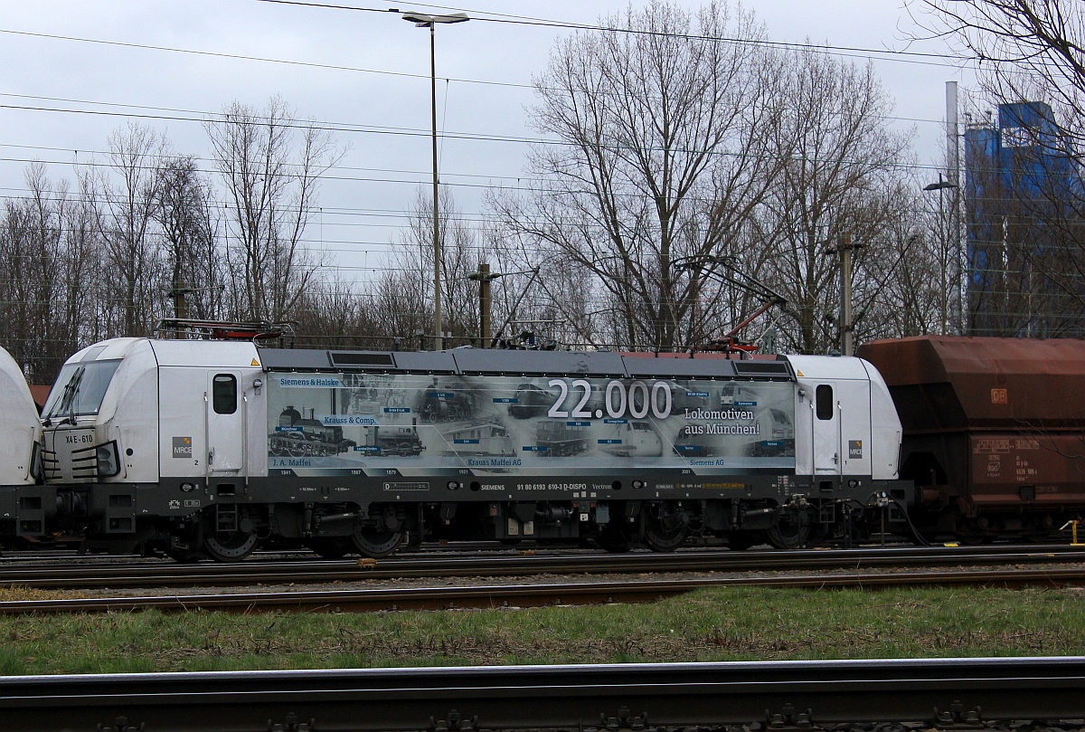 MRCE 193 610-3  22000 Lokomitven aus M�nchen  (REV/MMAL/28.10.15) Hamburg Hansa Port 13.09.2016 (05900)