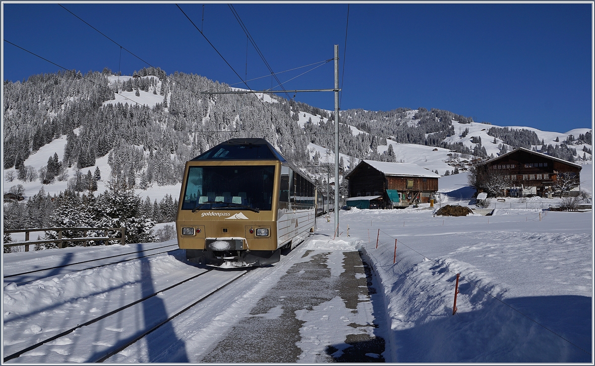 Nachdem der  Lenker-Pendel  Gruben erreicht hatte, konnte  unser  Zug Gruben Richtung Zweisimmen verlassen.
13. Feb. 2018