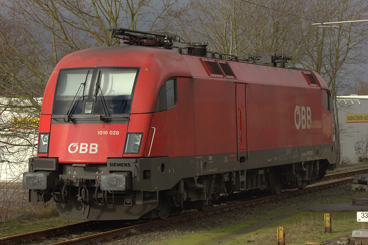 ÖBB 1016 028-3(9181 1016 028-3 A-ÖBB, REV/I/17.11.17) im raw Format und unbearbeitet. Neumünster 25.02.2020