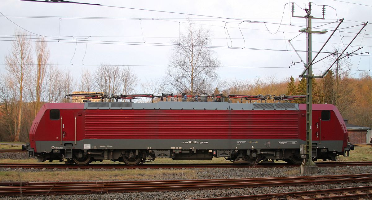 PRESS 189 800 mit Sturmschaden abgestellt in Flensburg 31.01.2022
