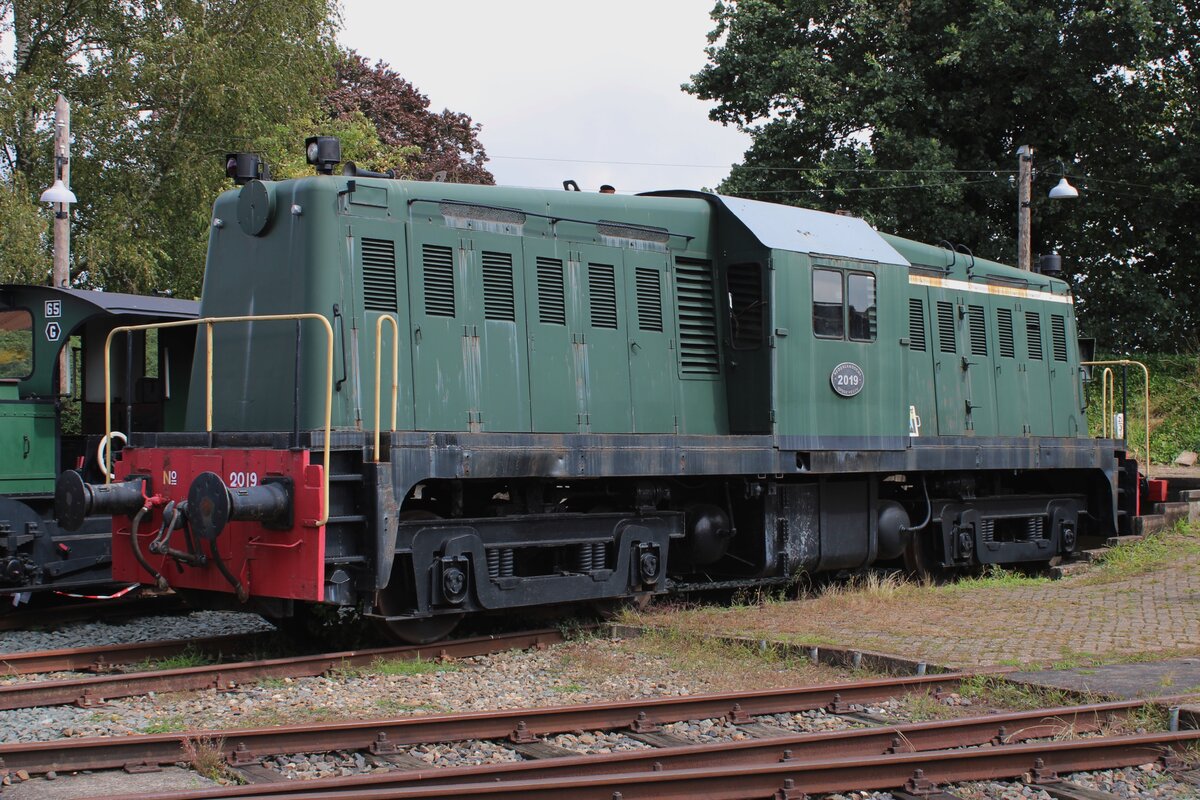 Quasi-NS 2019 steht am 28.Juli 2023 ins Bw Beekbergen w�hrend ein Tagesfahrt der VSM Dieren-Beekbergen-Dieren.