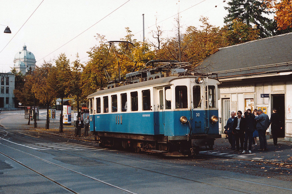 RBS/VBW:
 DR SCHNÄLLST WÄG NACH WORB 
MIT DEM BLAUE BÄHNLI WÄHREND DEN 80er-JAHREN DOKUMENTIERT.
Foto: Walter Ruetsch
