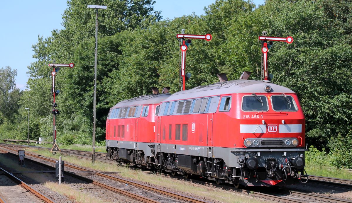 RP 218 466-1 + DB 218 389-5 Nieb�ll 17.06.2019