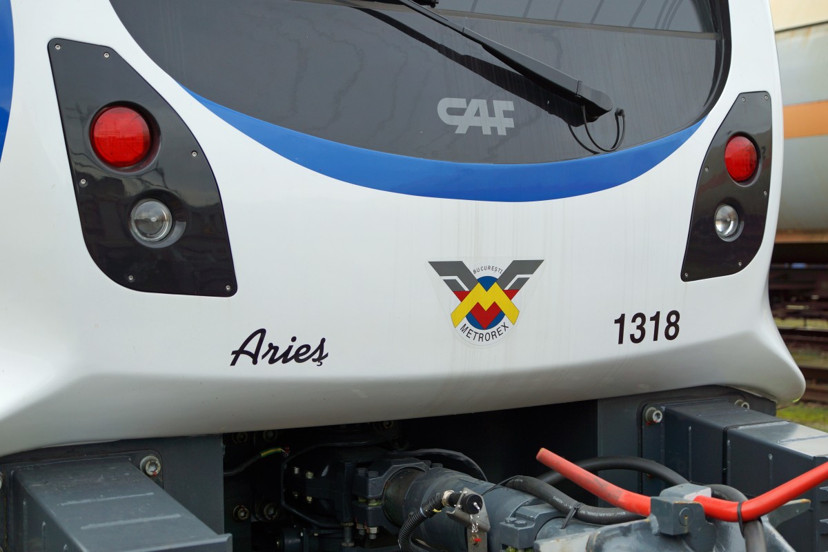 SBB Rangierbahnhof Muttenz: Am 1. Februar 2016 konnte von der Metro von Bucurest der neue CAF-Zug 1318/2318 bei einem Zwischenhalt in der Schweiz verewigt werden.
Foto: Walter Ruetsch