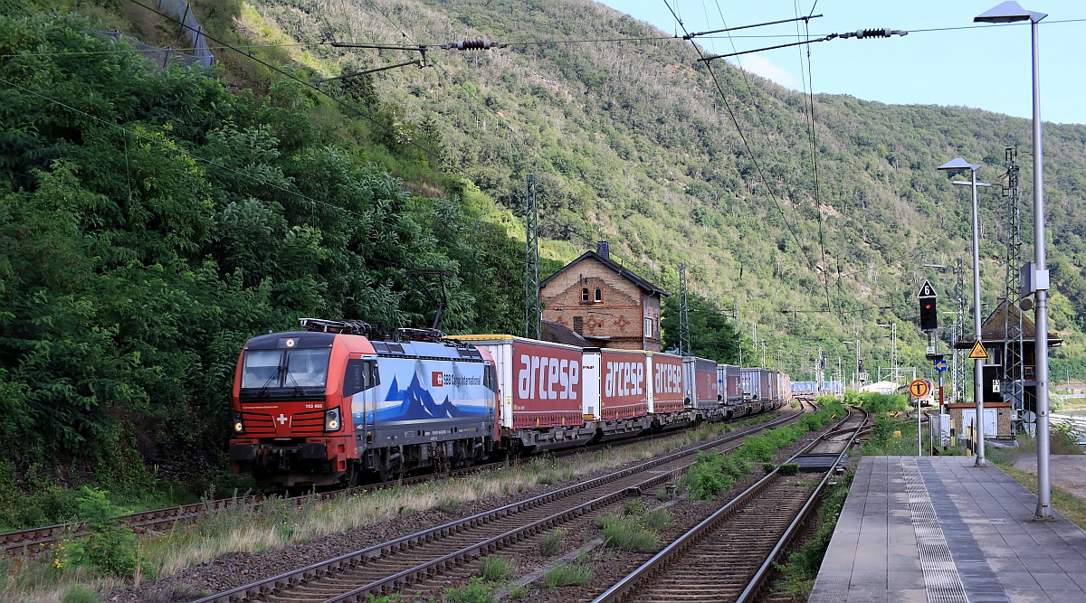 SIEAG/SBBCI 193 466-0 REV/MMAL/17.01.18 mit Arcese KLV gen Koblenz. Kaub 08.08.2024