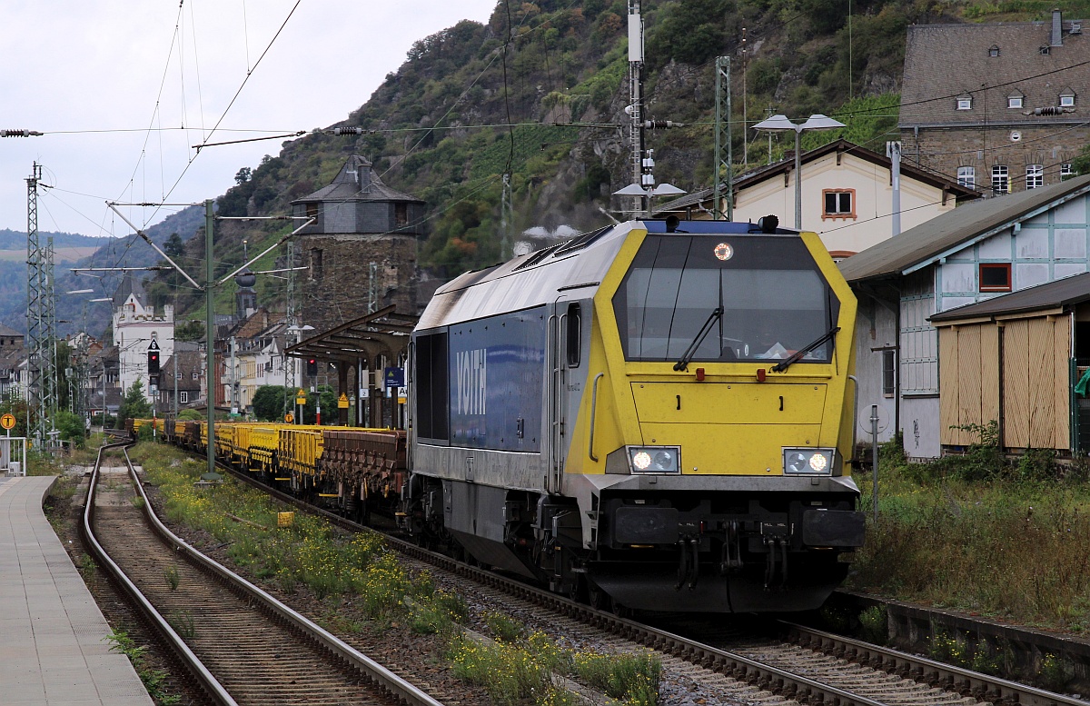 Stock 264 001-9 mit Res Ganzzug. Kaub 16.09.2021
