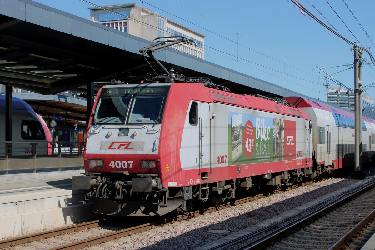 Werbelokparedies Luxembourg am 20.Augustus 2023: hier meine 1.Werbelok, die 4007.