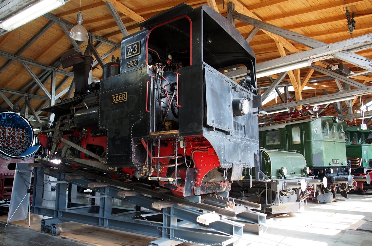 Zahnraddampflok Z 3 der Schafbergbahn in �sterreich in der Lokwelt Freilassing am 01.09.2019. 
