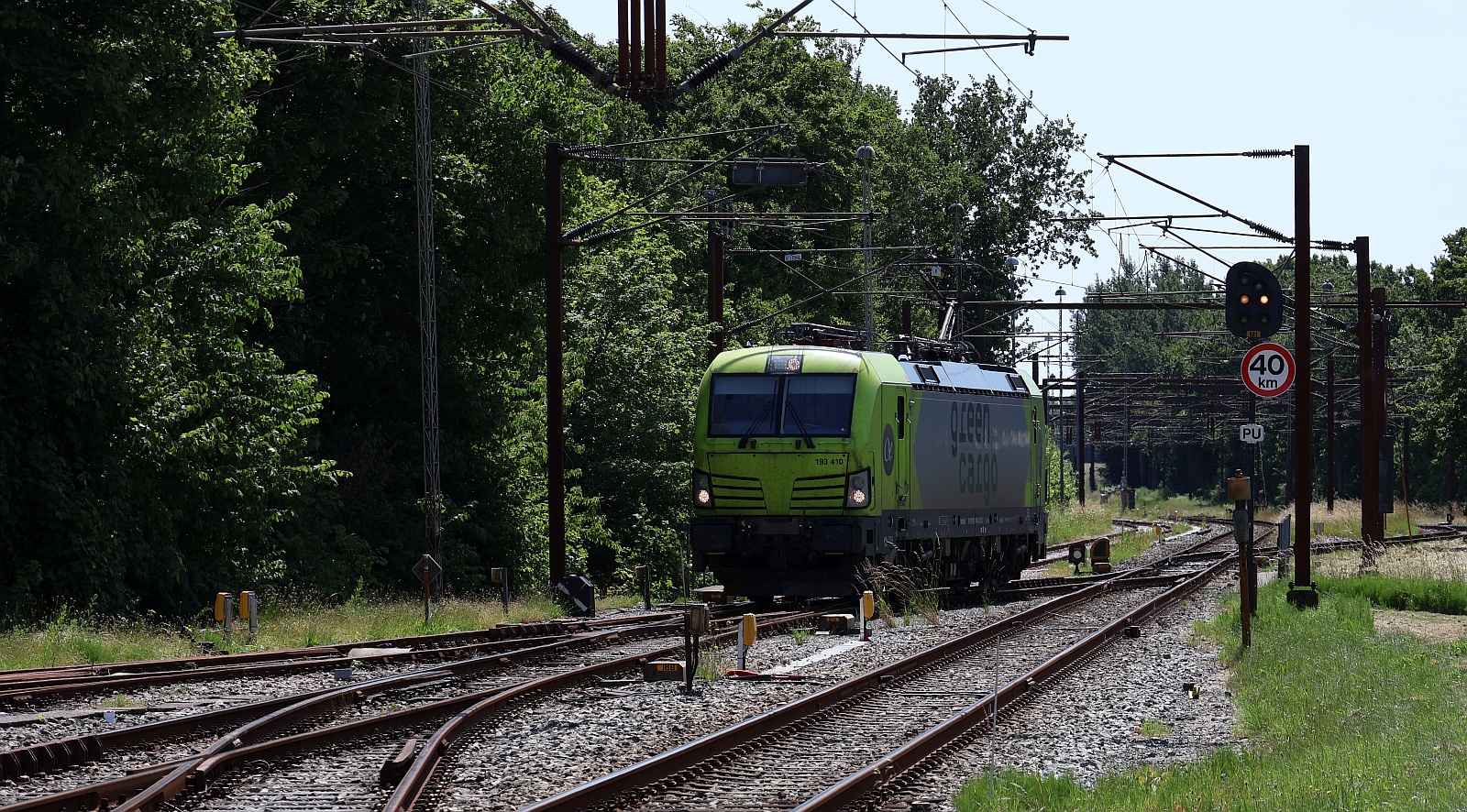 ATLU/GC 193 410-8 verließ das Geschehen dann Richtung Abstellung bei DB Cargo Scandinavia. Pattburg 21.06.2025