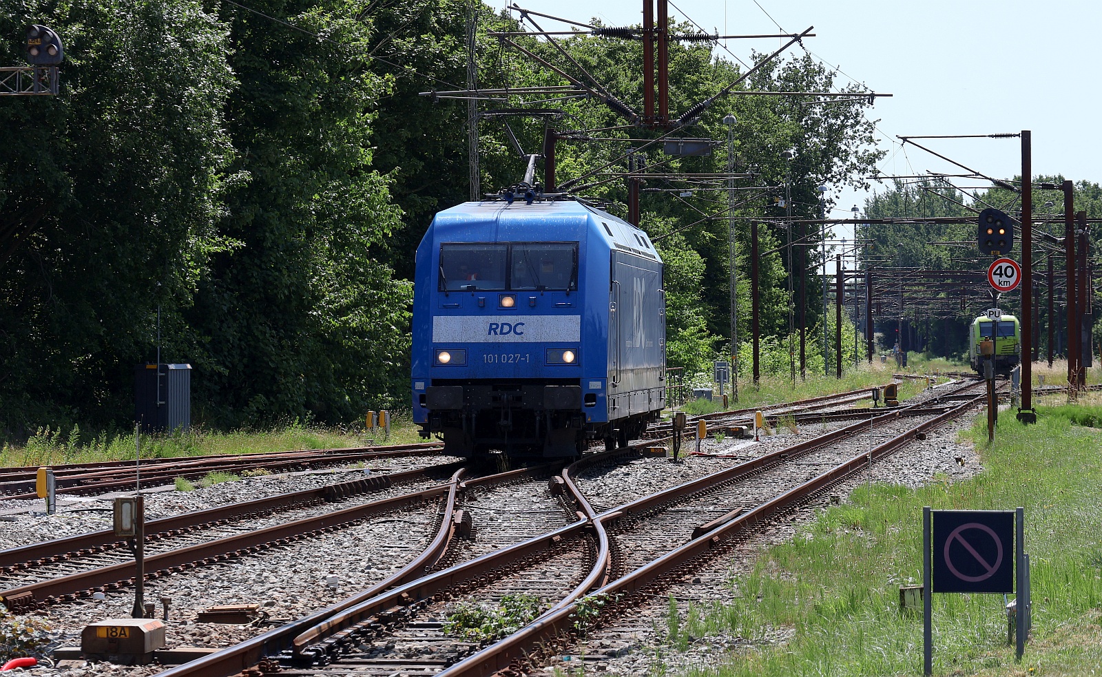 Bahn frei für die RDC 101 027...im Hintergrund die 193 410...Pattburg 21.06.2025