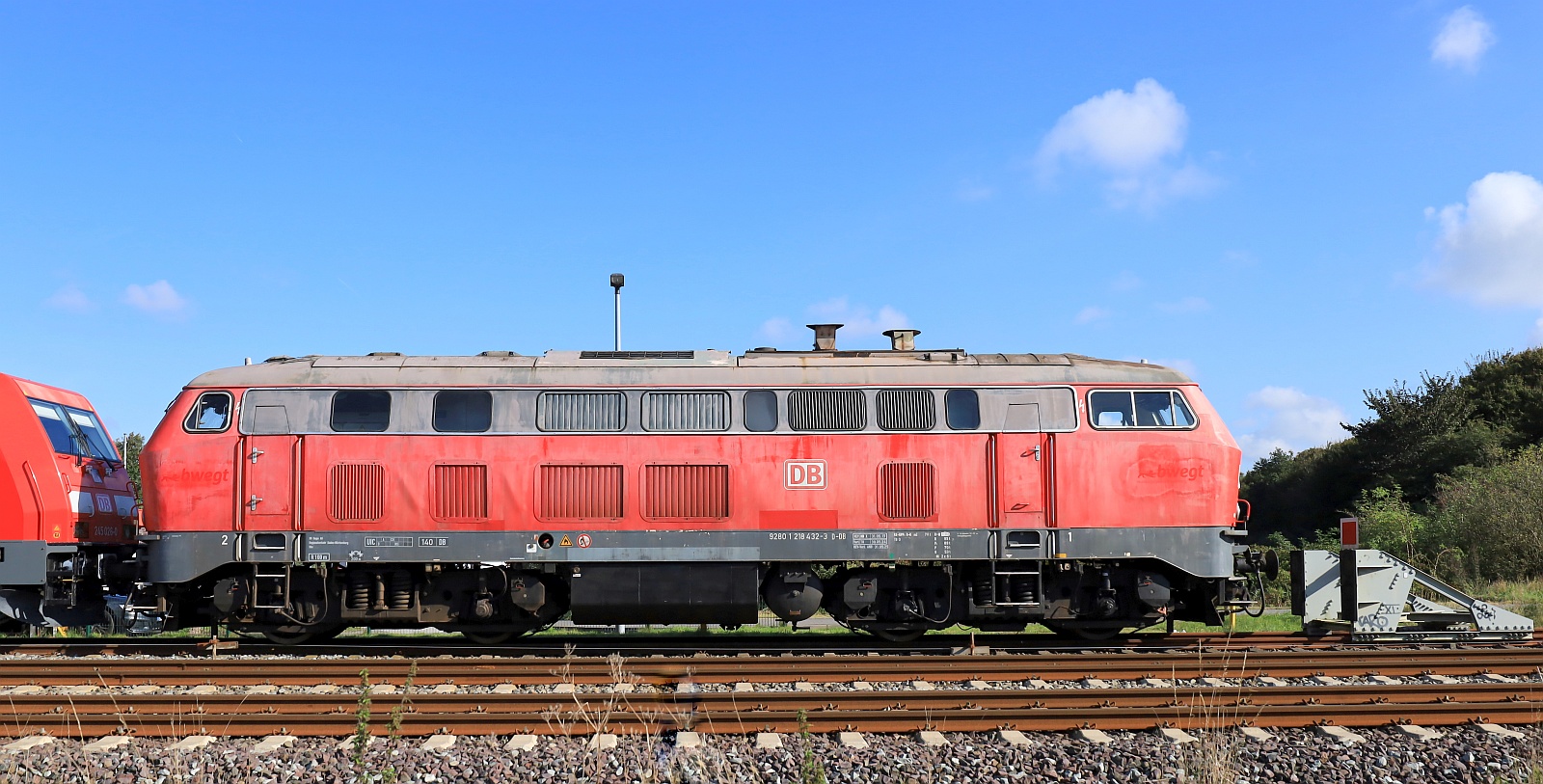 DB 218 432-3 REV/HB X/31.05.17, Verl/TU/30.05.24, Verl/ANB/31.05.25 . Nieb�ll 05.10.2024
