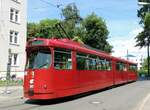Stra�enbahn / Stadtverkehr ; Augsburg,  GT 8 Nr.807 Partytram beim Jubil�um 75 Jahre SWA Augsburg am 15.06.2013.