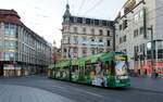Stra�enbahn / Stadtverkehr ; Halle:  MGT6D Nr.625 von Bautzen Baujahr 1998 am Marktplatz in Halle am 30.06.2015.