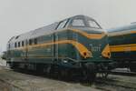 Ex SNCB 6077 steht am 12 September 2004 in Saint-Ghislain auf das Museumgelände der PFT-TSP.