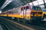 Scanbild von NMBS 1181 mit der IC-Benelux in Amsterdam Centraal am 13 Augustus 1997.