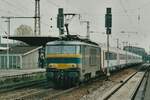 Scanbild: am 13 Februar 2000 durchfahrt NMBS 1605 mit ein Leergarnitur f�r IC 420 K�ln Hbf-->Oostende K�ln Deutz.