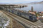 Français  Re 465 012 [EuroTunnel]  Ici à Thun Einigen  Le 24 Janvier 2016    