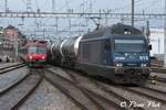 Français  Re 465 015 [La Vue-des-Alpes]  Ici à Neuchâtel  Le 03 Avril 2018    