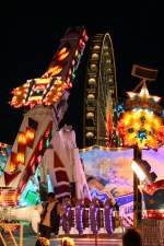 Das Riesenrad Bellevueder Firma Bruch und Skater. Cranger Kirmes 2009