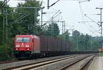 DBCSC 185 334-7 mit Volvo Zug nach Schweden.