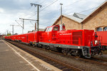 Der neue DB Rettungszug Fulda (früher Tunnelrettungszug) der DB Netz Notfalltechnik am 30.04.2016 in Fulda.